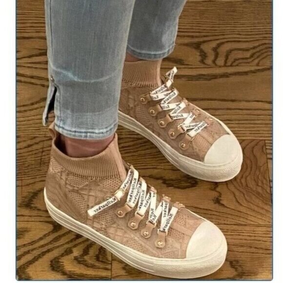 Kellparker Size 6.5 Jessie Flyknit Slip-on Hi Top Sneaker - Picture 2 of 12